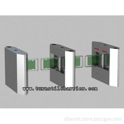 Automatic dual swing gate turnstile / barrier for Supermark